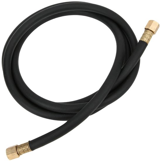 Dailygoods - Dailygoody - 1/4-inch inert-gasslang - Argonslang - Hoge drukbestendigheid - Zwart - Stikstofslang - Geschikt voor lucht en perslucht - 2 meter l