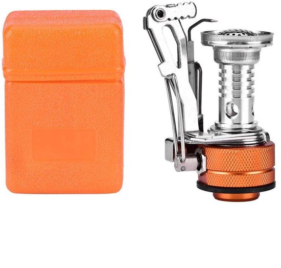Dailygoods - Dailygoody - Camping Gasfornuis - Draagbaar Gasfornuis - Lichtgewicht en Duurzaam - Zilver - Voor Outdoor Activiteiten - Ideaal voor Kamperen en Pickn