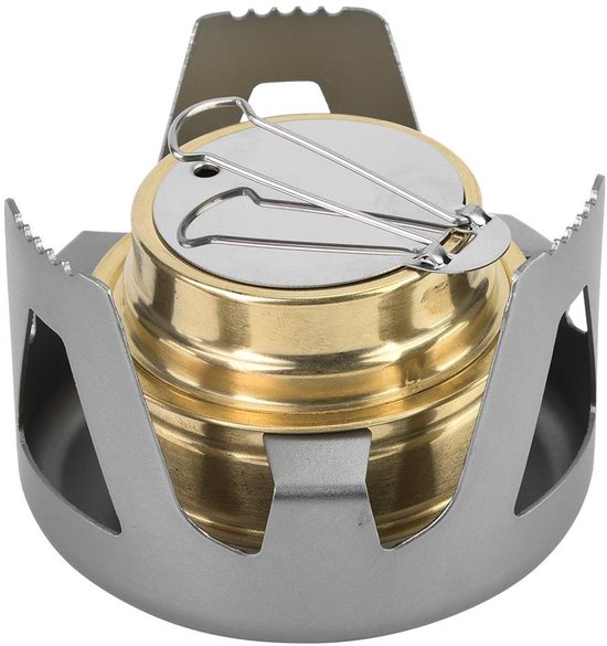 Dailygoods - Dailygoody - Draagbare Camping Alcohol Stove - Ultralight Kachels - Ideaal voor Kamperen - Grijs - Backpacken - Handig voor Picknick en Barbecue