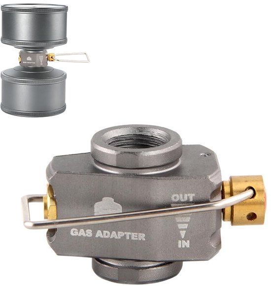 Dailygoods - Dailygoody - Gas Socket Refill Adapter - Butaan Aansluitadapter - Ventfunctie - Camping Cooker - Gasverbruik - Ideaal voor Kamperen - Compact ontwerp