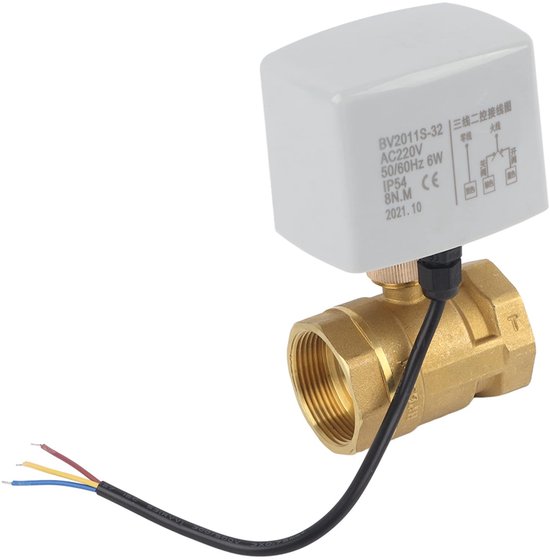 Dailygoods - Dailygoody - Motorized Ball Valve - 220V met Handmatige Schakelaar - Duurzaam - Voor Water- en Gasleidingen - Efficiënt - Geschikt voor Huishoudelijk .