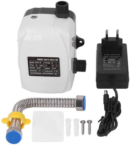 Dailygoods - Dailygoody - Pressure Booster Pomp - 180W - Slimme Start-Stop - Laag Geluid - 35L/min - Efficiënte Waterdruk - Geschikt voor Huishoudelijk Gebruik - C..
