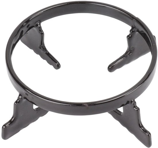Dailygoods - Dailygoody - Wokgrill van Gietijzer - Draagbaar Gasfornuis - Roestvrij Staal - Zwart - Wokhouder - Lichtgewicht en Duurzaam - Geschikt voor Thuisgebru