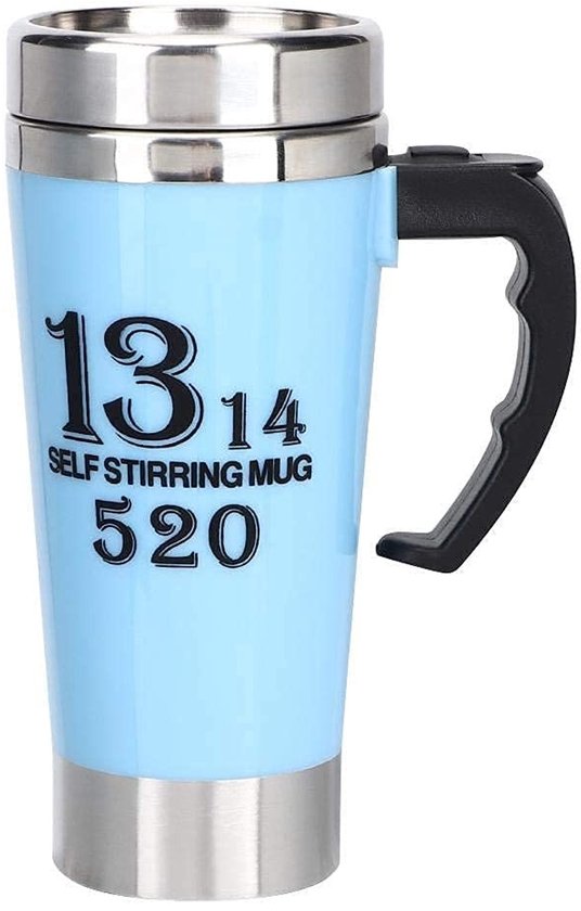 Dailygoods - Dailygoody - Zelfroerende Koffiemok - Slimme Melk Mok - 500ml - Perfect voor Kantoor en Reizen - Handig en Gebruiksvriendelijk