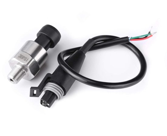 Dailygoods- Druktransducer Roestvrij staal - Druksensor - Overspanningsbeveiliging - Stabiele prestaties - Breed toepassingsgebied - Voor olie, brands