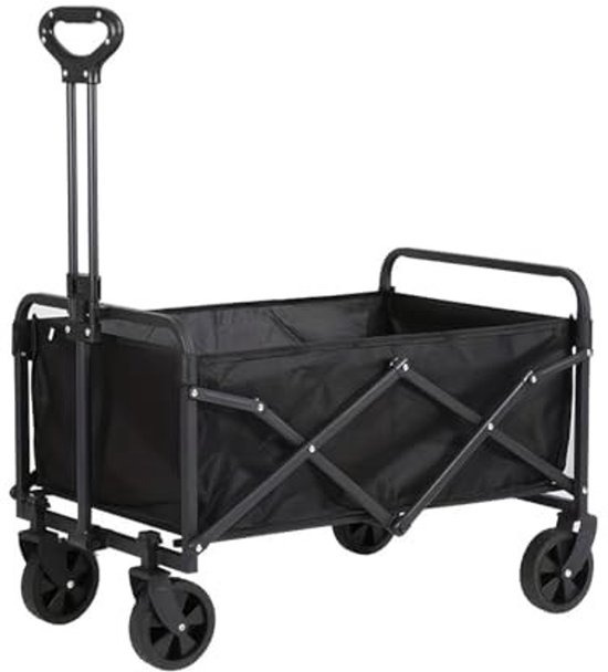 Dailygoods- Festivalwagen 100 liter - Opvouwbare Bolderkar - Verstelbare Handgreep - Robuuste Stalen Wagen - Oxford-doek - Belastbaarheid 150 kg