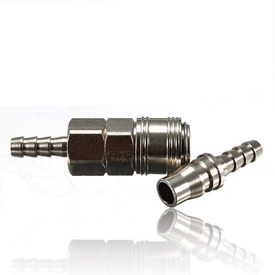 Dailygoods- Gasslang 8 mm - Gasslang met Snelsluiting - Koper - Geschikt voor BBQ/Caravan - Hoge Temperatuurbestendigheid - Slijtvast en Lekvrij