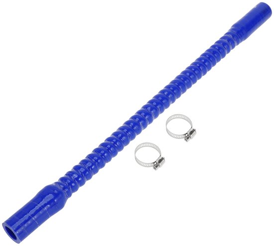 Dailygoods- Koelslang Siliconen - Binnendiameter 18 mm - Lengte 500 mm - Temperatuurbestendig tot 300 °C - Meerlaags Geweven - Inclusief Klemmen - Siliconen Slang