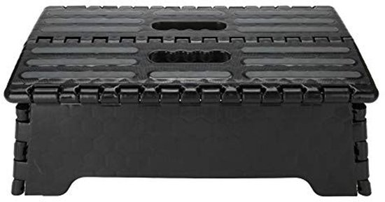 Dailygoods- Kruk Draagbaar - Inklapbaar - Antislip - Voor Keuken/Badkamer - 38 x 21,5 x 13 cm - Veilig en Stabiel - Opstapkruk