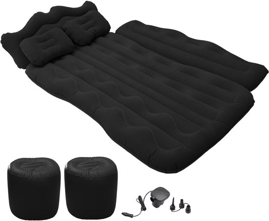 Dailygoods- Luchtmatras Auto 170x110x14cm - Opblaasbare Luchtmatras - Draagbare Reis Matras - PVC/Flocking - Schokbestendig/Comfortabel - Reisbed