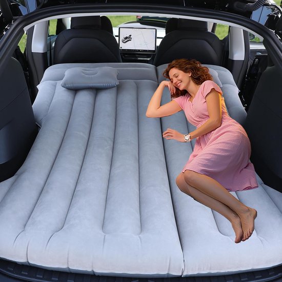 Dailygoods- Luchtmatras Versterkt - Auto Matras - Inflatabele Matras - Camping Matras - Reis Matras - Geschikt voor SUV/Minivan - Kampeermatras