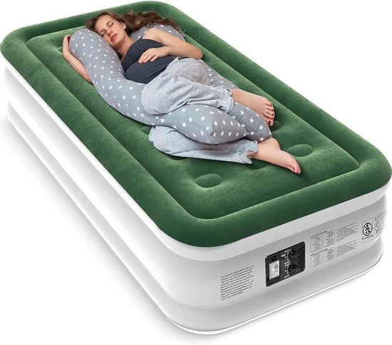Dailygoods- Luchtmatras Zelfopblazend - 1 Persoon - Lichtgewicht - Compact - Ideaal voor Kamperen - Slaapmat voor Buiten - Luchtbed