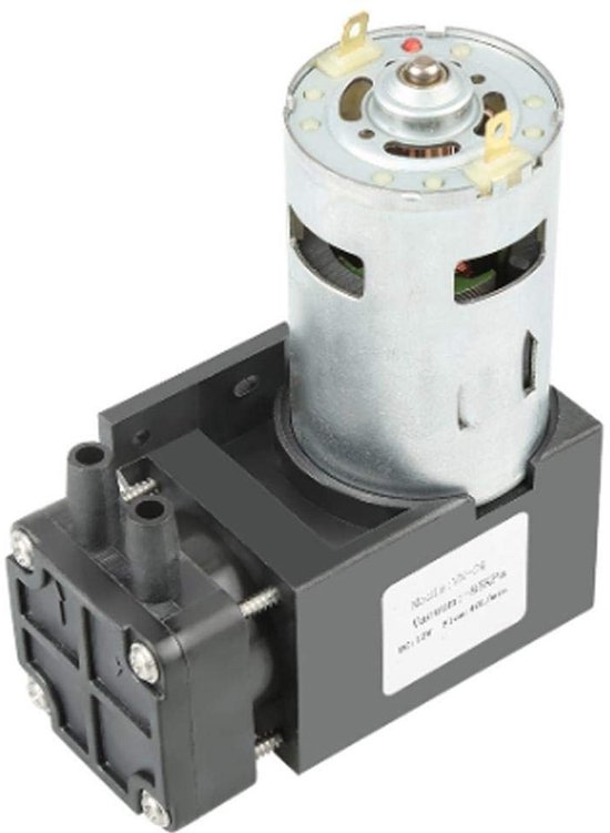 Dailygoods - Oilless Vacuum Pump - Hoge efficiëntie - Compact formaat - Stille werking - Geschikt voor vakuumverpakking - 12V 42W