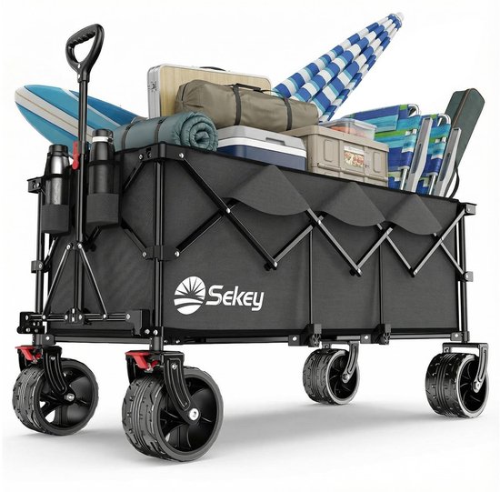 Dailygoods - Opvouwbare Bolderkar met All-Terrain Wielen - 300L Capaciteit
