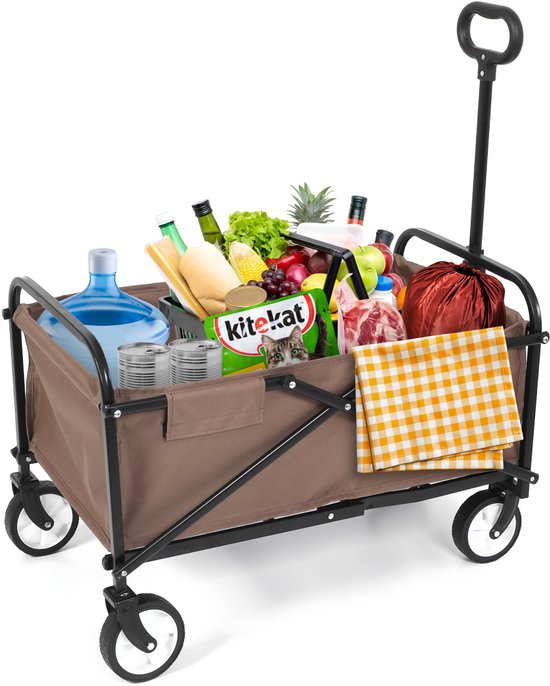 Dailygoods - Opvouwbare Bolderkar - Sterk Stalen Frame, Draagvermogen 80 kg