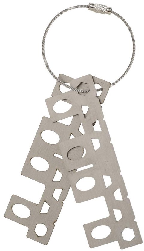 Dailygoods- Picknickfornuis Draagbaar - Roestvrij Stalen Beugel - Multi-brandstofcompatibiliteit - Stabiele Constructie - Lichtgewicht - Afmetingen 9,6 x 2,9 cm - Kampeerfornuis
