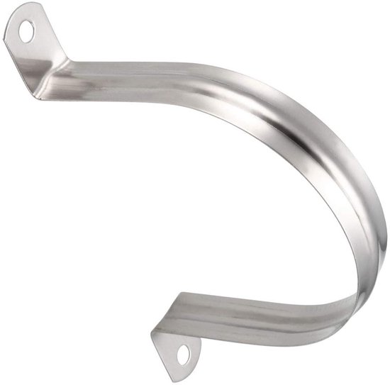 Dailygoods- Pijp Klem 100mm - Roestvrij Staal - Corrosiebestendig - Duurzaam - U-vormige Clip - Aanpasbaar voor Buisdikte - Buisclip