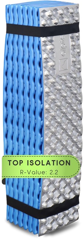 Dailygoods- Slaapmat Ultralicht - Waterdicht - Isolerend - IXPE-schuim - Compact Opvouwbaar - Ligoppervlak 186 × 56 × 2 cm - Kampeermat