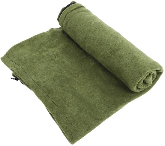 Dailygoods- Slaapzak Draagbaar - Outdoor Slaapzak - Polar Fleece - Lichtgewicht - Antipilling - Machinewasbaar - Trekkoord Uitsparing - Campingslaapzak