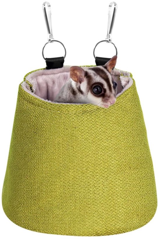 Dailygoods- Slaapzak Multifunctioneel - Hangmat voor Kleine Dieren - Imitatielinnen Katoen - Warm Pluche - Eenvoudige Installatie - Comfortabel van Dailygoods