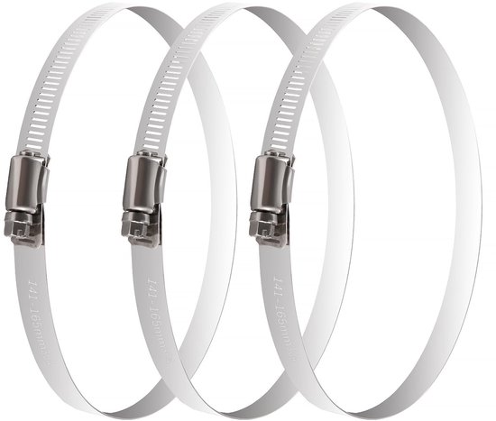 Dailygoods- Slangenklem 141-165mm - Slangklemmen Set - RVS Slangklemmen - Verstelbare Slangklem - Waterdicht - Anticorrosie Eigenschappen
