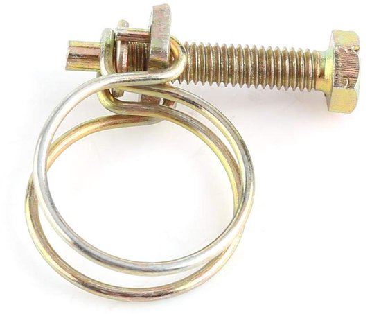 Dailygoods- Slangklem 10pcs - RVS Dubbel Draad - Verstelbaar - Sterke Klemkracht - Veilig voor Slangen - Gemakkelijk in Gebruik - Slangenklem