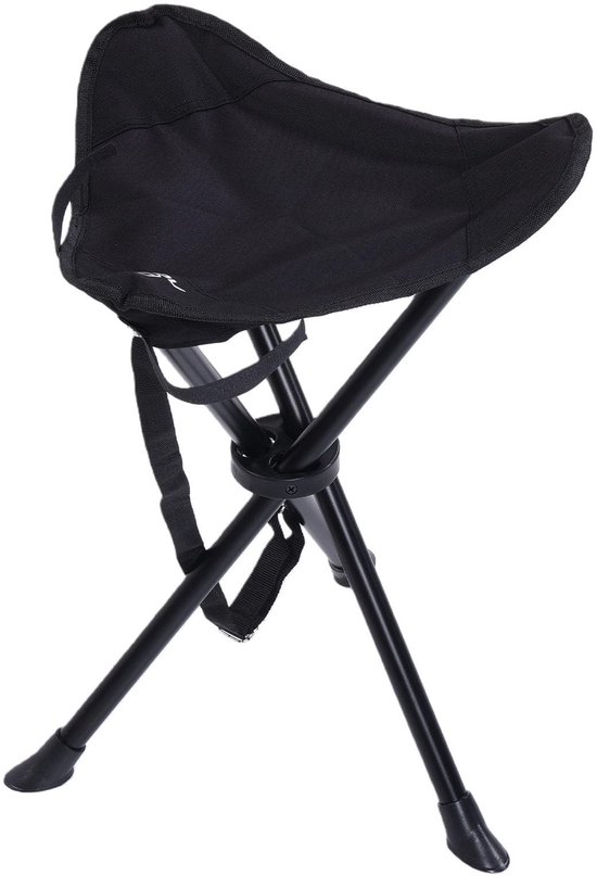 Dailygoods- Statiefstoel 200KG Draagvermogen - Opvouwbare Kruk - Antislip Voeten - Driepoot Kruk - Draagbare Stoel - Veilig en Stabiel