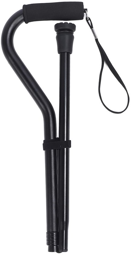 Dailygoods- Wandelstok Verstelbaar - Opvouwbaar - Lichtgewicht Aluminium - Ergonomische Handgreep - Antislip Rubberen Tips - Comfortabele Hoogteverstelling - Loopstok