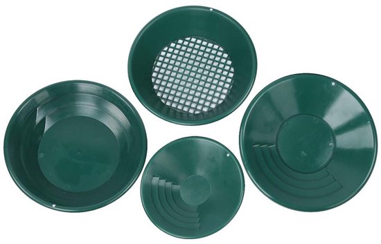 Dailygoods- Waspan Lichtgewicht - Gouden Waspan - Goudwastool - Snelle Herstel - Praktisch Onverwoestbaar - Groene Kleur - Goudpan