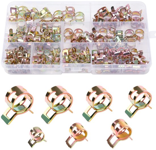 Dailygoody - Brandstofslang Klemmen - Voor meerdere toepassingen - Compact formaat - 118 stuks - Herbruikbare slangklemmen - Geschikt voor voertu