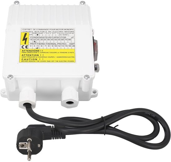 Dailygoody - Diepe Put Pomp - Controlebox met Thermische Bescherming - 220V - Waterpomp - Efficiënte waterafvoer - Geschikt voor putten - Krachtige mo van Merkloos