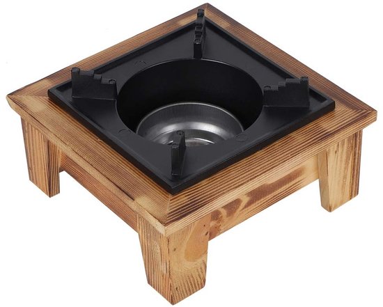 Dailygoody - Fornuis - Barbecue Alcoholfornuis - Draagbaar en Brandwerend - Hout en IJzer - Kamperen en Picknicken - Geschikt voor Barbecues