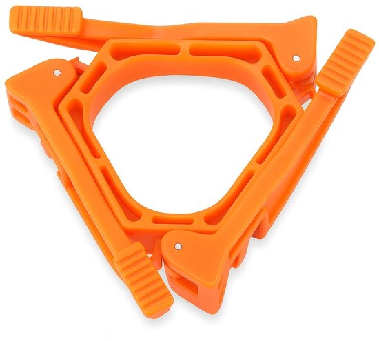 Dailygoody - Opvouwbare Gas Tank Houder - Compact en Lichtgewicht - Duurzaam Ontwerp - Oranje - Ideaal voor Camping - Betaalbare Kookoplossing