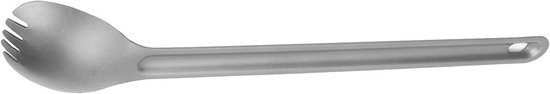 Dailygoody - Steel en Lange Spork/Lepel Lichtgewicht - Titanium