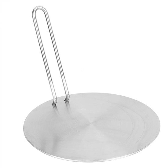 Dailygoody - Warmteverspreider - Inductieplaat Adapter - Roestvrij staal - 22 cm - Kookplaat Ring - Geschikt voor Gas en Elektrisch Fornuis