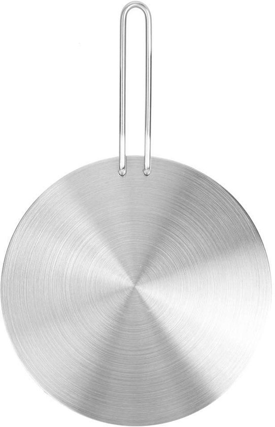 Dailygoody - Warmteverspreiderplaat - Inductieplaat Adapter - Gelijkmatige Warmteverdeling - Zilver - Hitteverspreider - Geschikt voor Gas en Ele