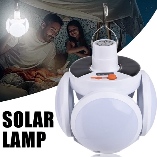 Dailyiled - solar - noodverliching - led - camping - oplaadbaar - opvouwbaar van Dailyiled