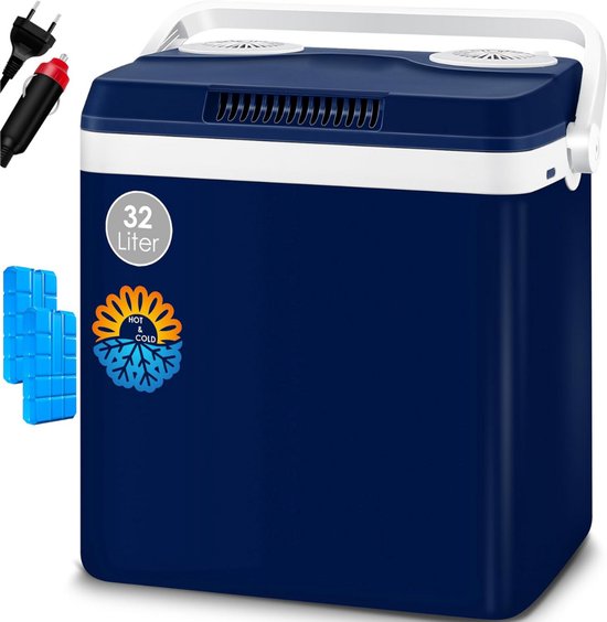 DailySupplies® Koelbox Elektrisch 12v 230 Volt - Cooler Auto en Camping - Frigobox - 32L