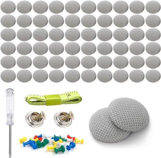 Dakhemel Reparatie Set - Dakbekleding Klemmen - Auto Interieur Reparatie - Roestbestendige Coating - 2 cm - Grijs