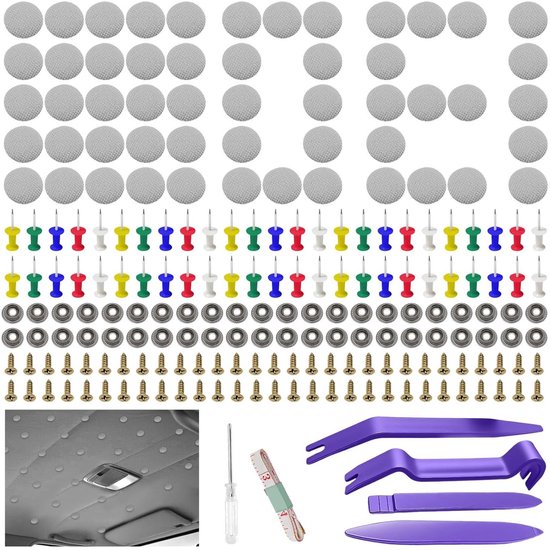 Dakhemel Reparatieset - Autohemel Klinknagels - Autohemel Herstellen - Vocht en Roestbestendig - 90 stuks - Grijs van Merkloos