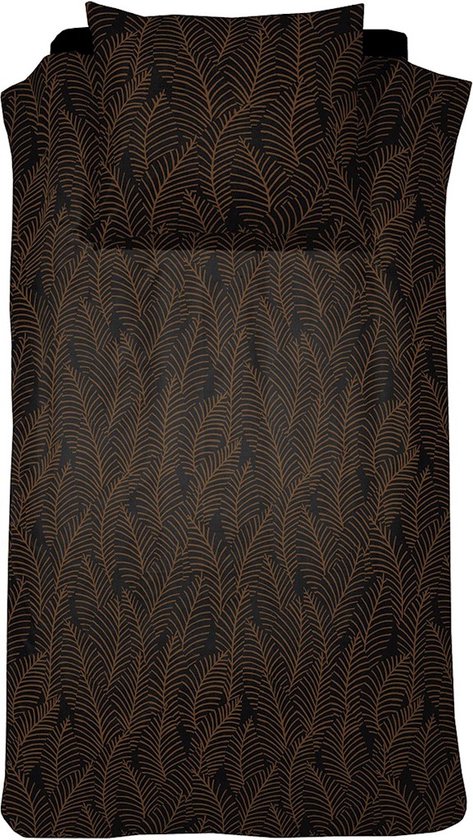 Damai Bellezza - Dekbedovertrek - Satijn - 140x200/220 cm - Zwart + 1 kussensloop 60x70 van Damai