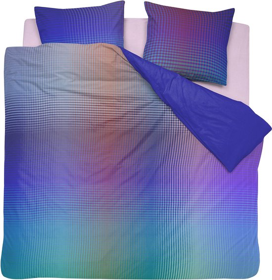 Damai dekbedovertrek Rainbow - Satijn - 260x200/220 cm - Violet + 2 kussenslopen 60x70 van Merkloos
