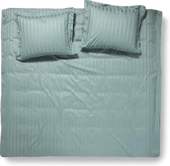 Damai - Linea - Dekbedovertrek - 200x200/220 cm - Tweepersoons - Groen + 2 kussenslopen 60x70 van Damai