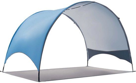 Damenzo - Strandtent - Zonnescherm - Pop up tent - Tent - Schaduwdoek - UPF 50+ - Voor 3 personen - 230x148x137 cm - Blauw - Nylon