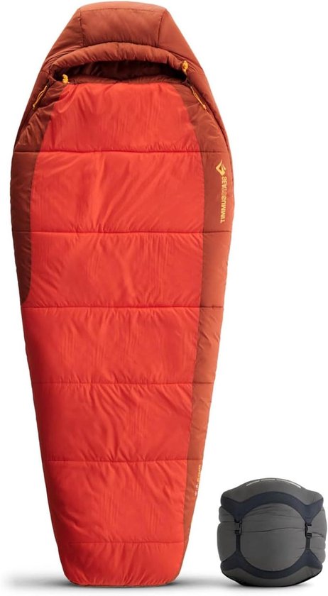 Dames Slaapzak - Synthetische Mummie - Kamperen en Hiken - Drievoudig Ritsontwerp - Regular - Rood