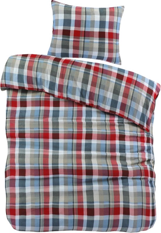 Day Dream Bazel - Flanel - Dekbedovertrek - Eenpersoons - 140x200/220 cm - Multi
