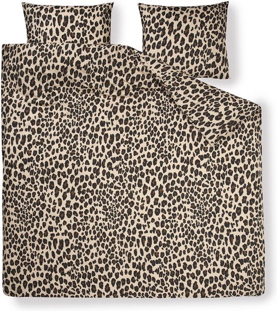 Day Dream Panter - Dekbedovertrek - Eenpersoons - 140x200/220 cm - bruin