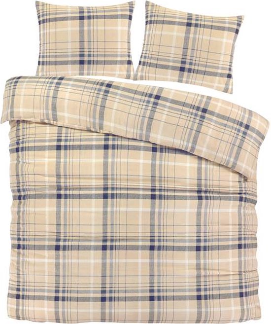 Day Dream Sölden - Flanel - Dekbedovertrek - Lits-jumeaux - 240x200/220 cm - Beige van Day Dream