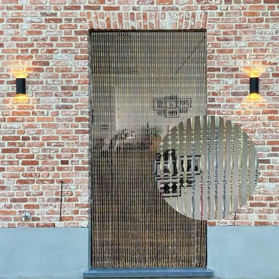 DD Deurgordijn Vliegengordijn - Deurgordijn - Lamellenhor - 90cm x 200cm -Zwart