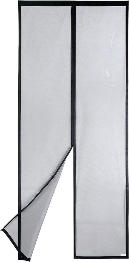 DD Deurgordijn Vliegengordijn - Deurgordijn - Lamellenhor - Zwart - 100cm x 210cm